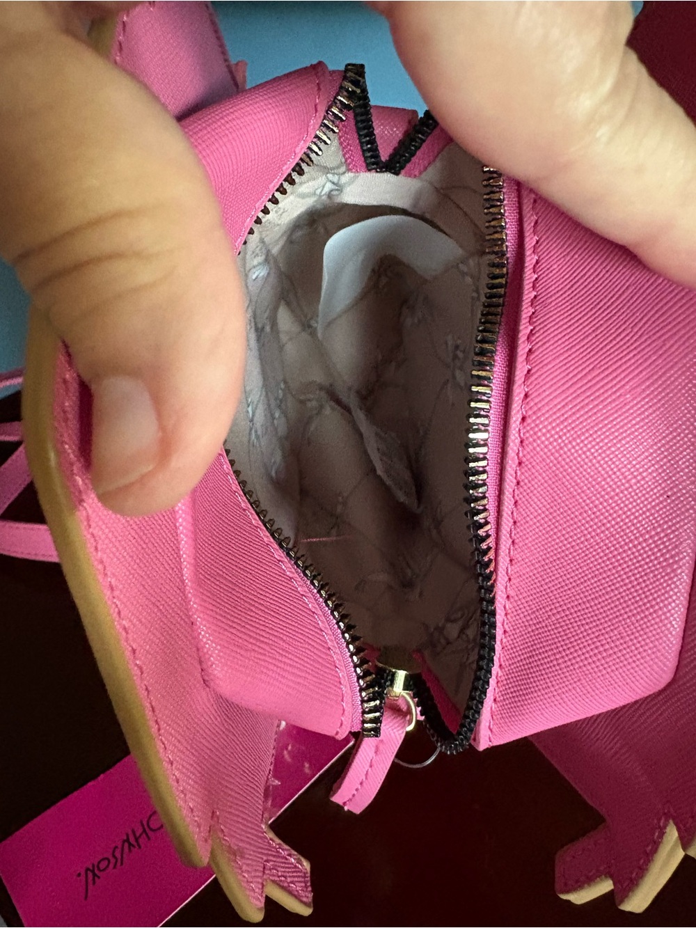 Betsey Johnson Pink Tropical House Mini Crossbody - Picture 6 of 6